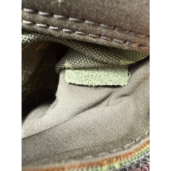 Louis Vuitton Mini Monogram Sac Mary Kate*Satchel*Green Denim - Picture 11 of 15
